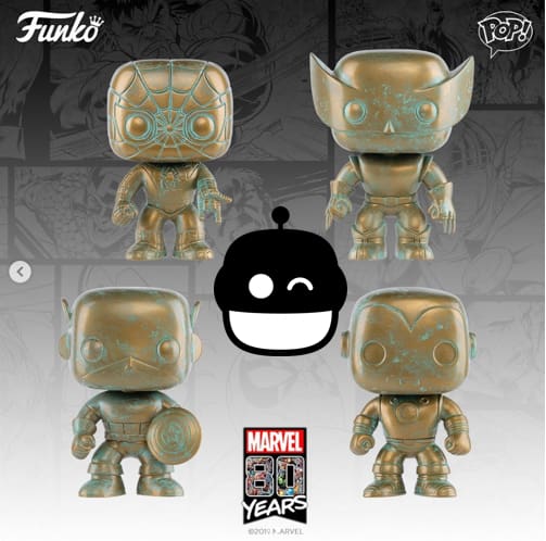 Marvel 80th Anniversary Patina US Exclusive Pop! Vinyl Bundle (4 Pop!) - Pop! Vinyl