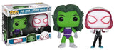 Marvel - She-Hulk & Spider Gwen Twin Pack Pop! !e Rs - Pop! Vinyl