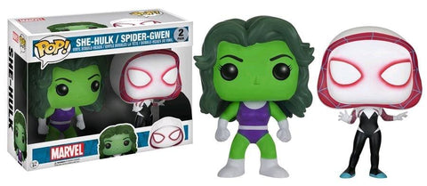 Marvel - She-Hulk & Spider Gwen Twin Pack Pop! !e Rs - Pop! Vinyl