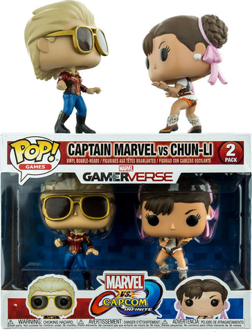 Marvel Vs Capcom: Infinite - Captain Marvel Vs Chun-Li Pop! Vinyl 2-Pack - Pop! Vinyl