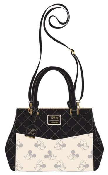 Mickey Mouse - Mickey and Minnie Black & White Tote Bag - Bags & Accessories
