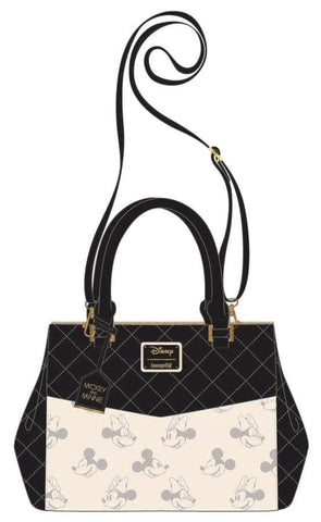 Mickey Mouse - Mickey and Minnie Black & White Tote Bag - Bags & Accessories