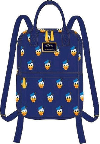 Mickey Mouse - Donald Head Print Mini Backpack - Bags & Accessories