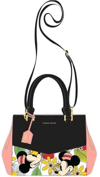 Mickey Mouse - Minnie Flower Print Tote Bag - Bags & Accessories