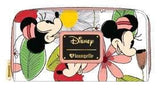 Mickey Mouse - Minnie Flower Print Zip-Around Wallet - Bags & Accessories