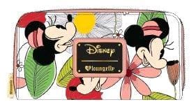 Mickey Mouse - Minnie Flower Print Zip-Around Wallet - Bags & Accessories