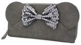 Mickey Mouse - Minnie Grey with Bow Purse - Bags & Accessories