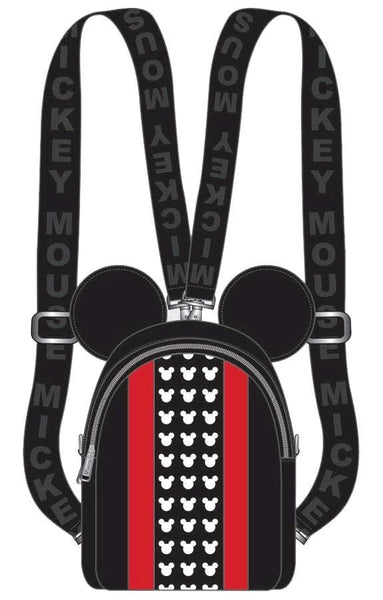Mickey Mouse - Red Stripe & Ears Backpack - Bags & Accessories