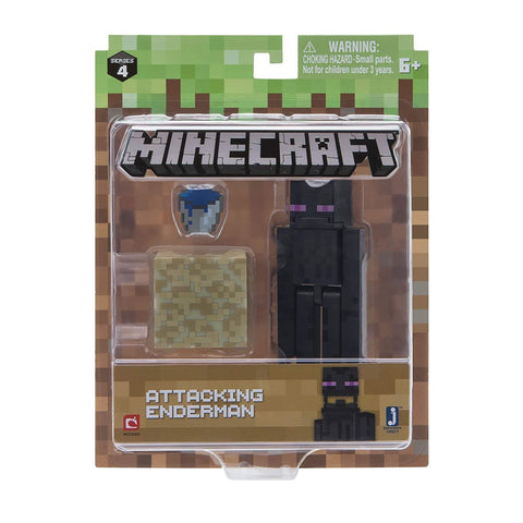 Minecraft - Series 4 Attacking Enderman Figure - Action Figure