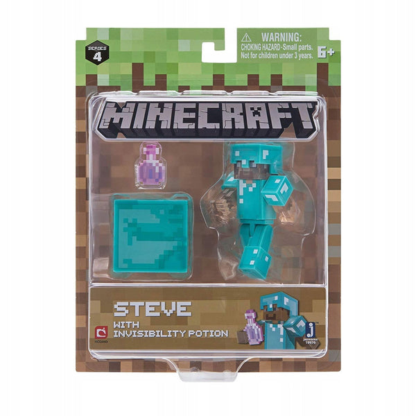 Minecraft - Series 4 Steve with Invisibility Potion Action Figure - Action Figure