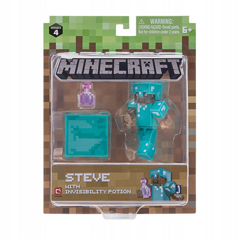 Minecraft - Series 4 Steve with Invisibility Potion Action Figure - Action Figure