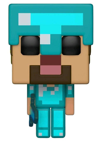 Minecraft - Steve W/diamond Armorbl Pop! Rs - Pop! Vinyl