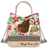 Moana - Sketch Print Burlap Tote - Bags & Accessories