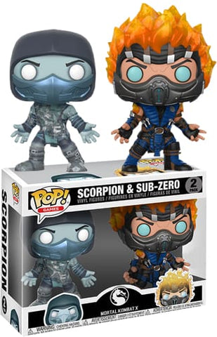 Mortal Kombat - Scorpion & Subzero Us Exclusive Pop! Vinyl 2-Pack [Rs] - Pop! Vinyl