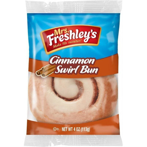 Mrs Freshleys - Cinnamon Swirl Bun - Snacks