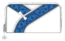 Overwatch - Blue & White Pattern Zip-Around Wallet - Bags & Accessories