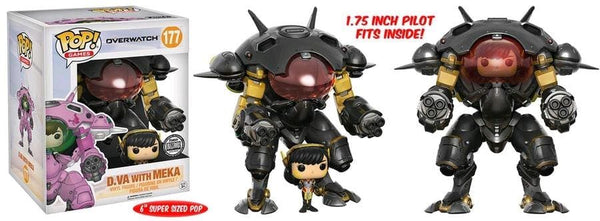 Overwatch - D.Va & MEKA (Carbon Fibre) US Exclusive 6 Pop! Vinyl - Pop! Vinyl