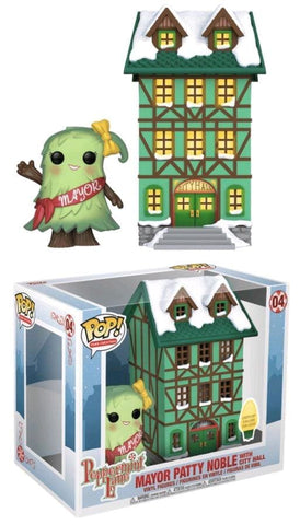Peppermint Lane - Patty Noble with Light Up Town Hall Pop! Town - Pop! Vinyl