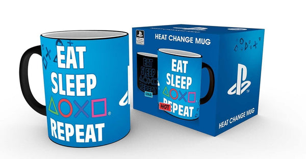 Play Station - Eat Sleep Repeat Heat Change Mug - Homewares