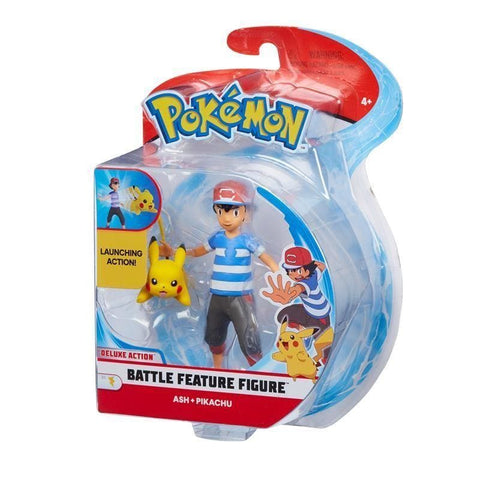 Pokemon - Battle Feature Figure: Ash & Pikachu - Action Figure