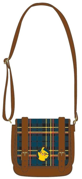 Pokemon - Pikachu Tartan Crossbody Bag - Bags & Accessories