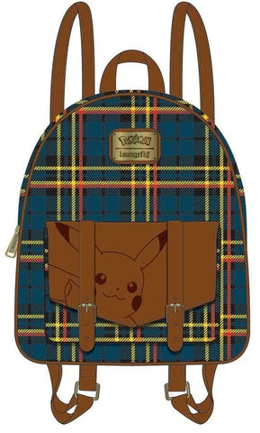 Pokemon - Pikachu Tartan Mini Backpack - Bags & Accessories