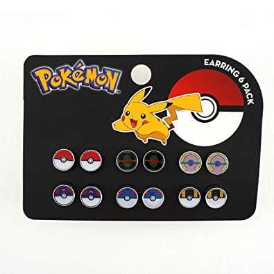 Pokemon - Pokeballs 6 Pack Earrings - Jewellery