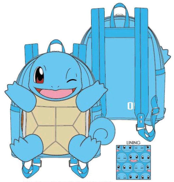Pokemon - Squirtle Mini Backpack - Bags & Accessories