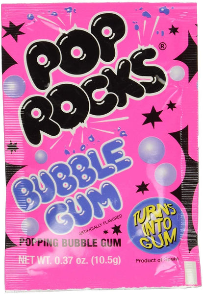 Pop Rocks - Bubble Gum Popping Candy Sachet - Candy