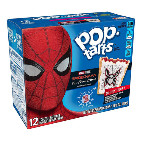 Pop Tarts: Marvel Spidermans Spidey Berry (Box of 16) - Snacks