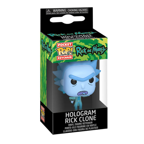 Rick and Morty - Hologram Rick Clone Pop! Keychain - Keychain