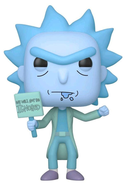 Rick and Morty - Hologram Rick Protester (US Exclusive) Pop! Vinyl Figure - Pop! Vinyl