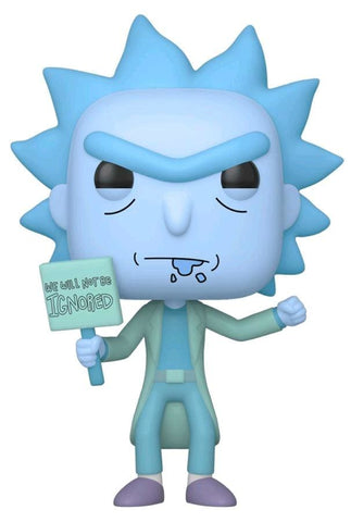 Rick and Morty - Hologram Rick Protester (US Exclusive) Pop! Vinyl Figure - Pop! Vinyl