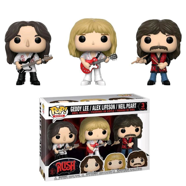 Rush - Geddy Lee Alex Lifeson & Neil Peart Pop! Vinyl 3-pack [RS] - Pop! Vinyl