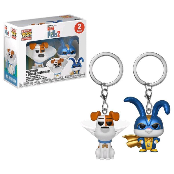 Secret Life of Pets 2 - Max & Snowball US Exclusive Pocket Pop! Keychain 2-Pack [RS] - Keychain