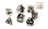 Sirius Dice - Polyhedral Dice Set- Translucent Black Cloud - Dice & Accessories
