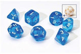 Sirius Dice - Polyhedral Dice Set- Translucent Blue - Dice & Accessories