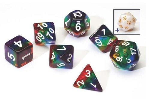 Sirius Dice - Polyhedral Dice Set- Translucent Rainbow - Dice & Accessories