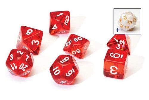 Sirius Dice - Polyhedral Dice Set- Translucent Red - Dice & Accessories