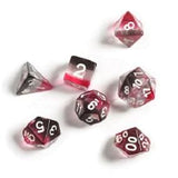 Siruis Dice Set Pink Clear Black Resin - Dice & Accessories