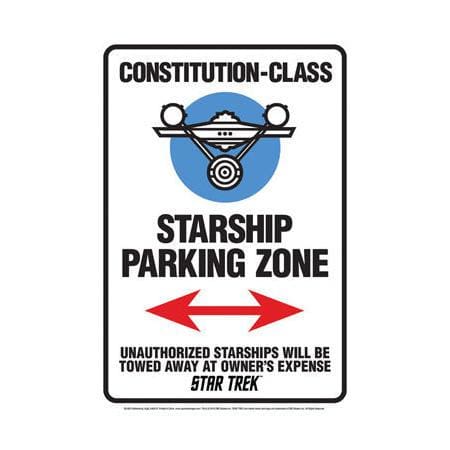 Star Trek - Star Ship Parking Tin Sign - Posters & Art Prints
