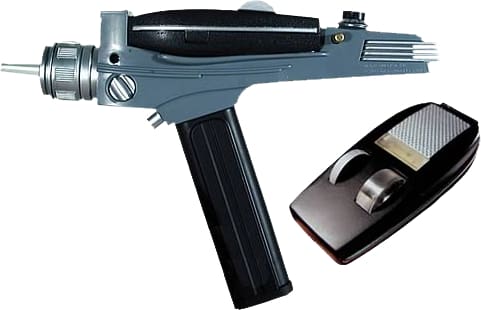 Star Trek: Tos - Black Handled Phaser - Replica & Dolls