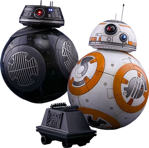 Star Wars - BB-8 & BB-9E Episode VIII The Last Jedi 1:6 Scale Action Figure Set - Premium Action Figure