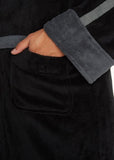 Star Wars - Darth Vader Grey Trim Fleece Bathrobe - Clothing & Cosplay