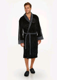 Star Wars - Darth Vader Grey Trim Fleece Bathrobe - Clothing & Cosplay