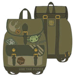 Star Wars - Green Canvas Patch Backpack - Bags & Accessories