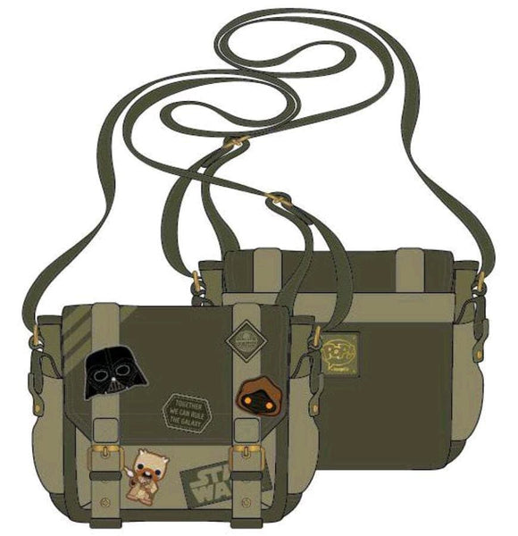 Star Wars - Green Canvas Patch Messenger Bag - Bags & Accessories