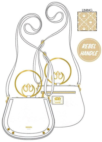 Star Wars - Rebel Gold Handle Crossbody Bag - Bags & Accessories