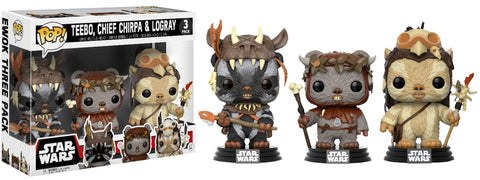 Star Wars - Teebo Chirpa Logray Pop! 3Pk !e Rs - Pop! Vinyl