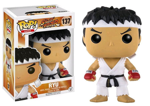 Street Fighter - Ryu White Headband Pop! !e Rs - Pop! Vinyl